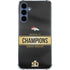 NFL Denver Broncos Super Bowl 50 Champions Black Galaxy A35 5G Clear Case